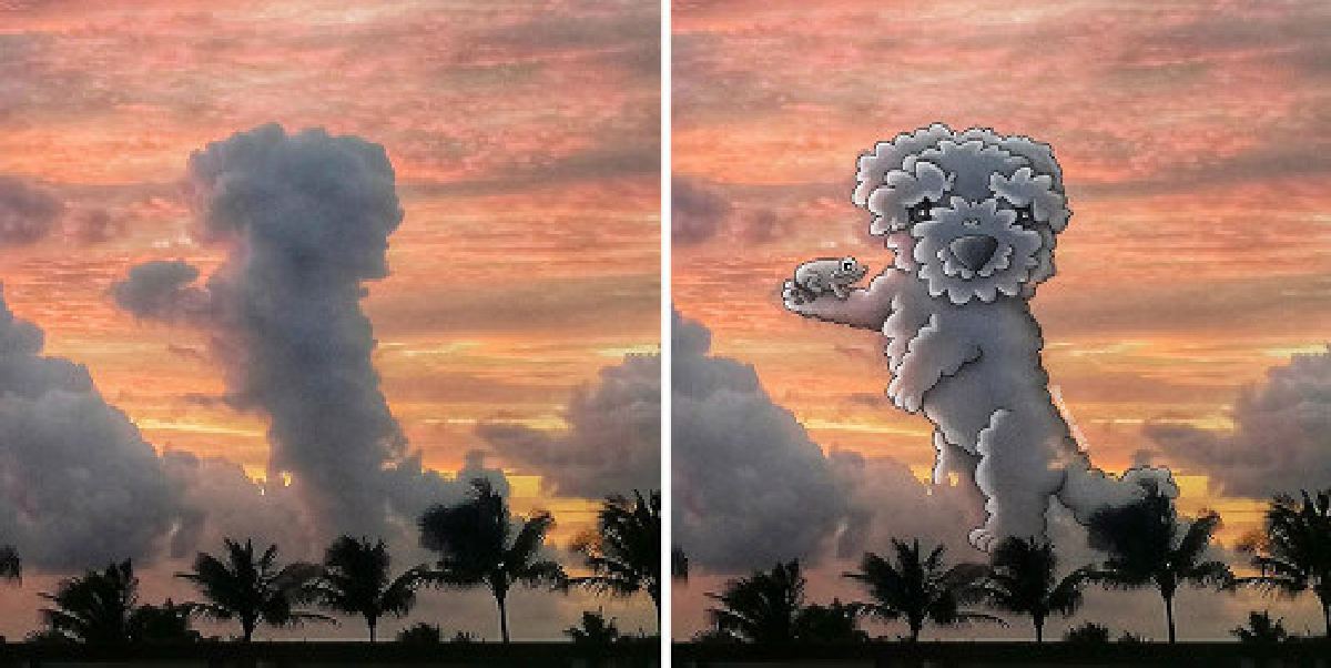 Иллюстрации с облаками 